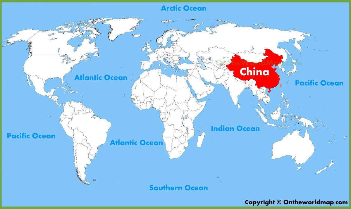 Китай върху картата на света