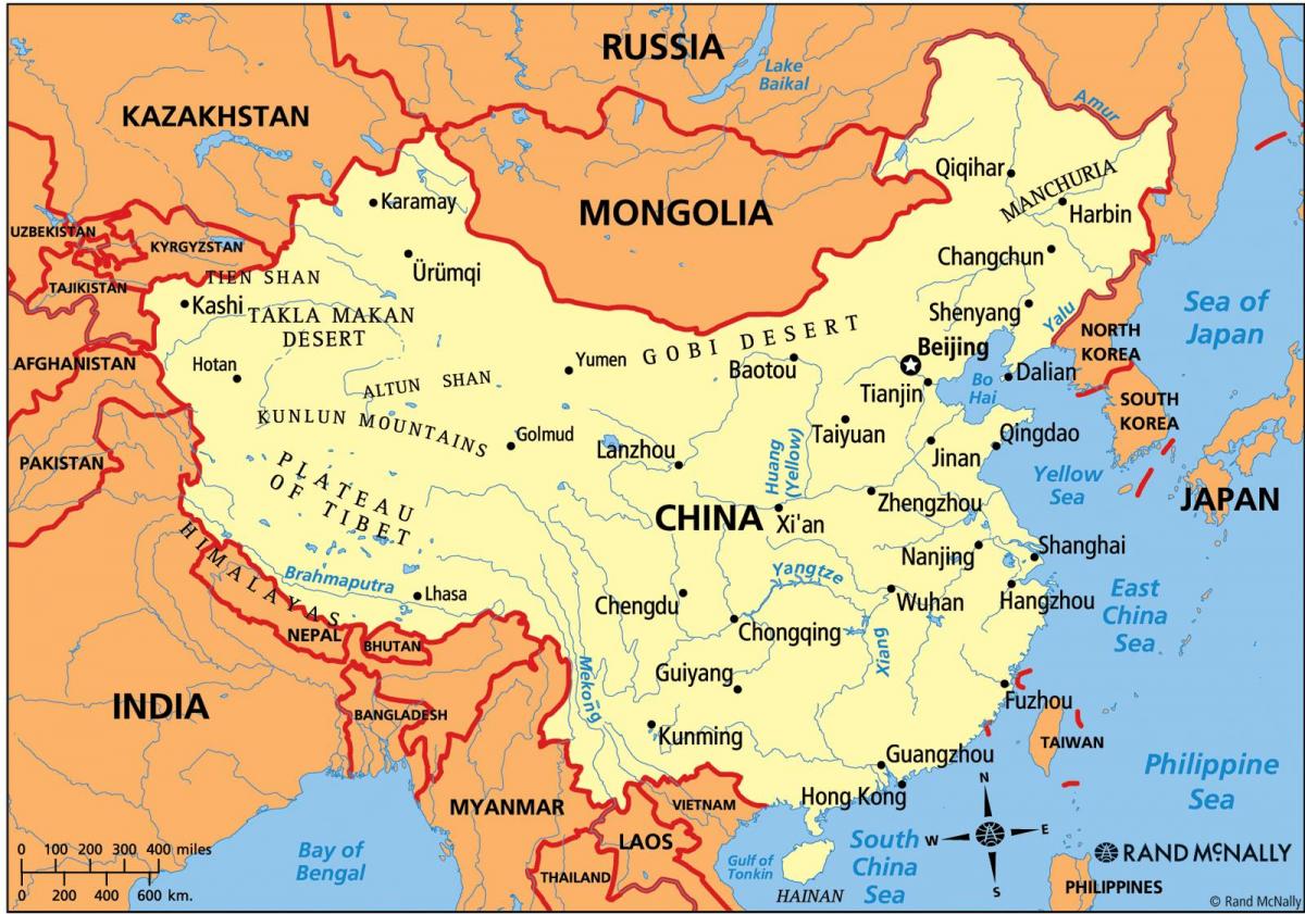Китай политическа карта