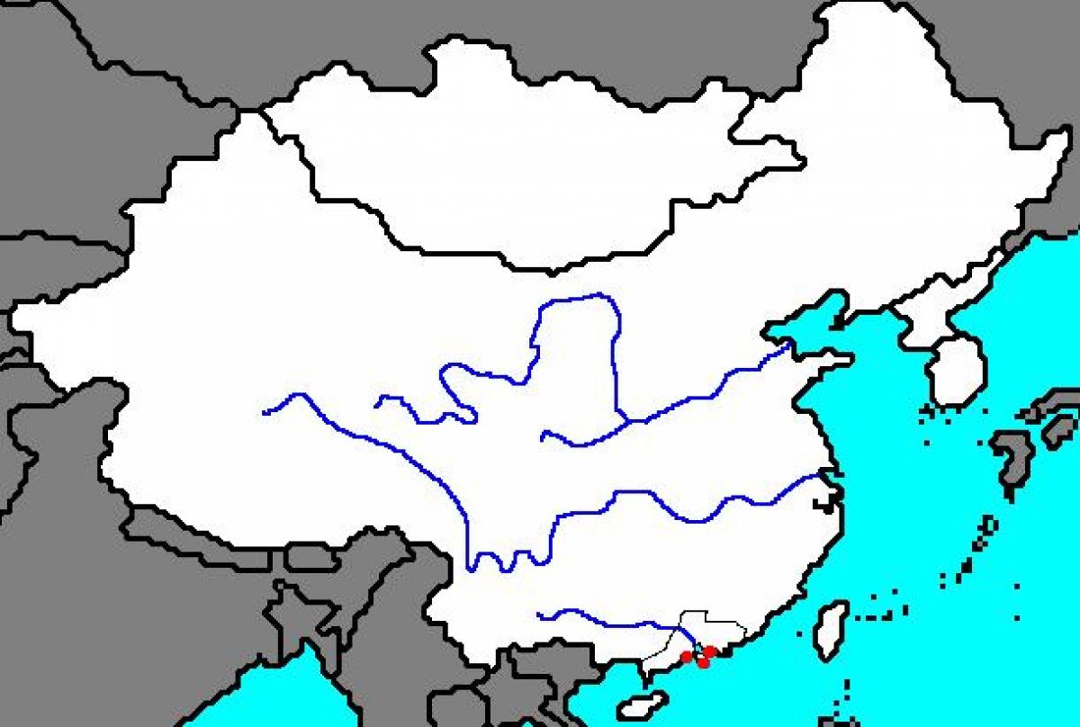 празна карта на Древен Китай