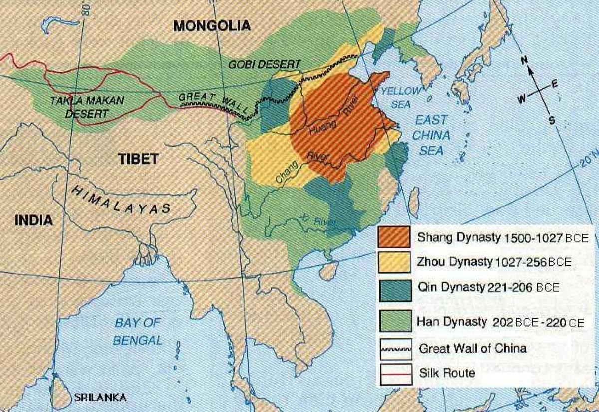 в древен Китай география