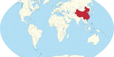 Китай върху картата на света