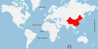 Китай върху картата на света