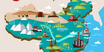 Карта за пътуване в Китай