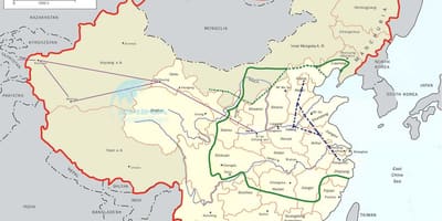 Карта на Китай великия канал