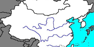 Празна карта на Древен Китай