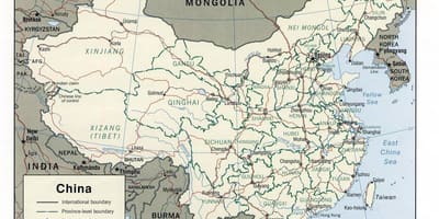 Китай карта за печат