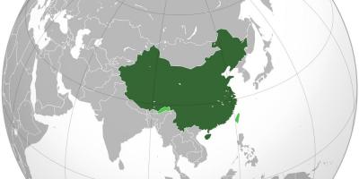 Китай карта на света