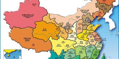 Карта провинции на Китай