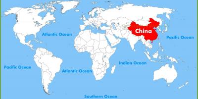 Карта на света от Китай
